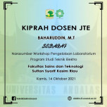 Kiprah Dosen JTE: Baharuddin